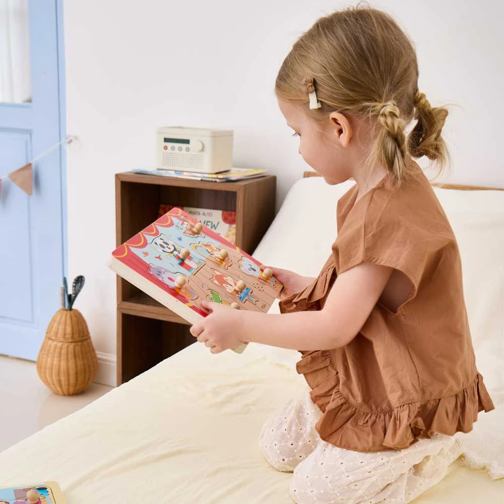 Viga Toys VIGA Dėlionė su garso efektu Muzikuojantys gyvūnai
