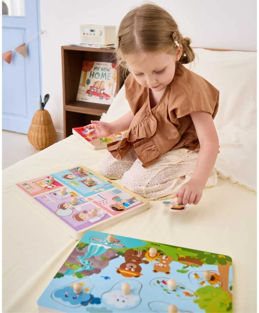 Viga Toys VIGA Edukacinis Įspūdingas Dėlionė Garsai - Atraskime Gamta