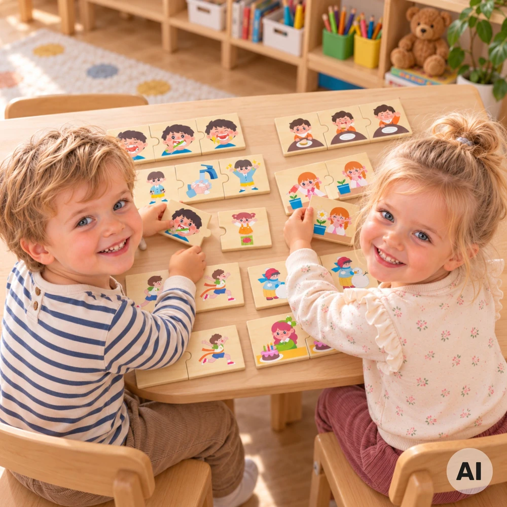Viga Toys VIGA medinė dėlionė atitikimo užduotys vaikams