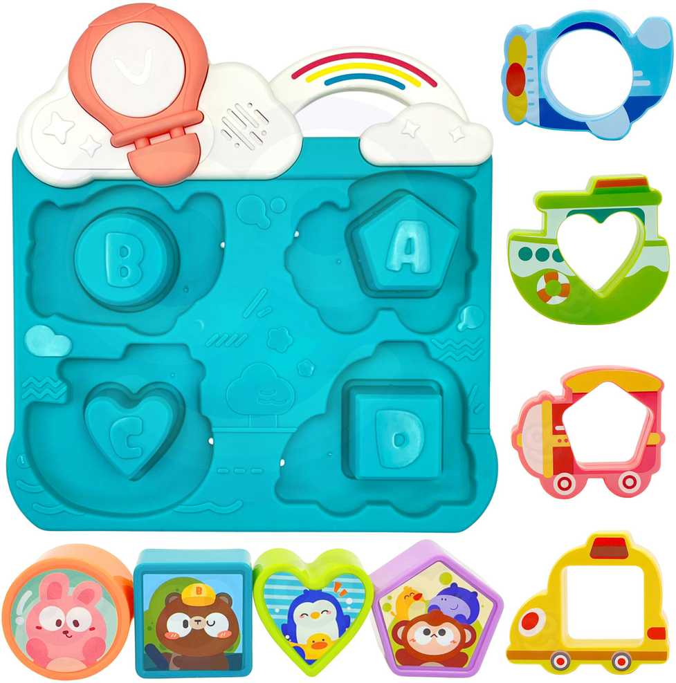 Woopie Baby WOOPIE Interaktyvi Dėlionė Transporto priemonės ir Gyvūnai Mėlyna