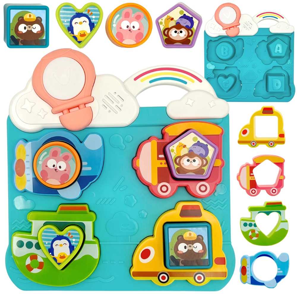 Woopie Baby WOOPIE Interaktyvi Dėlionė Transporto priemonės ir Gyvūnai Mėlyna
