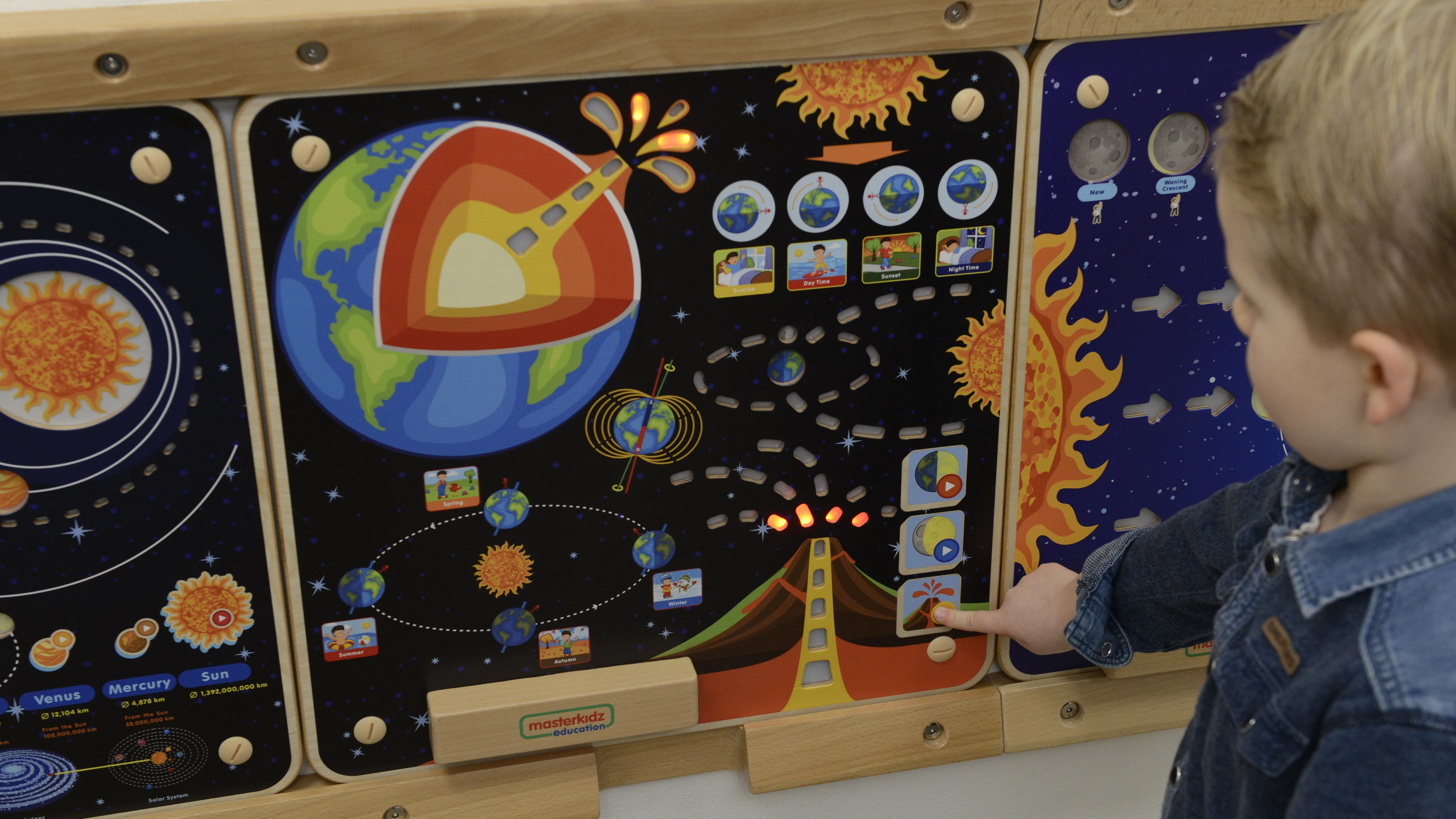 MASTERKIDZ Montessori Earth Educational Board aprašymas - Prekės nuotrauka