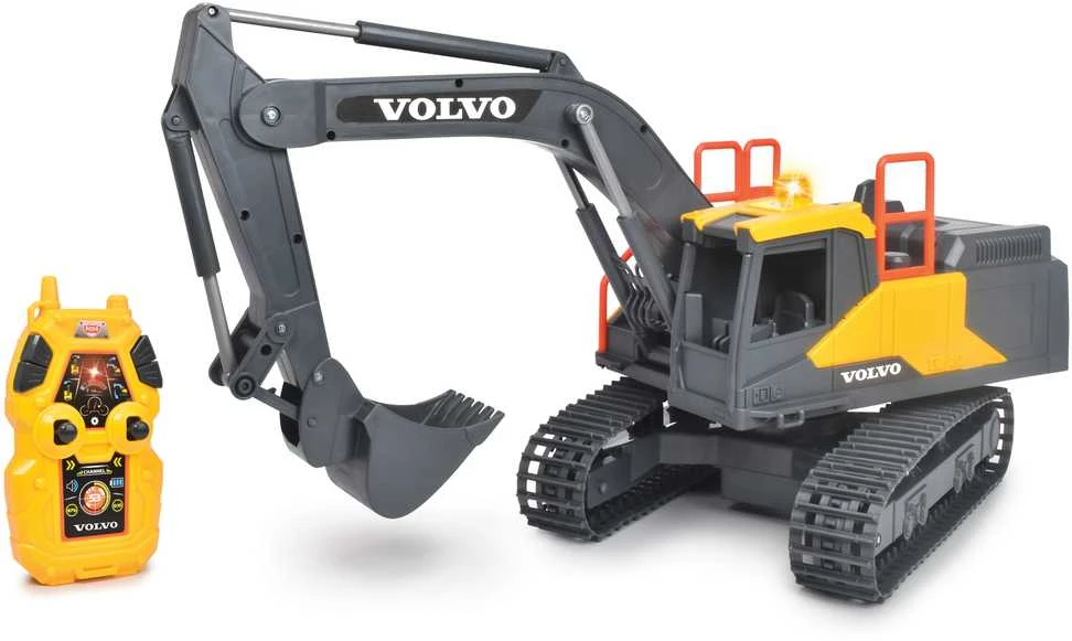 „Dickie Construction Volvo RC“ kasybos ekskavatorius nuotoliniu būdu kontroliuojamas 60 cm