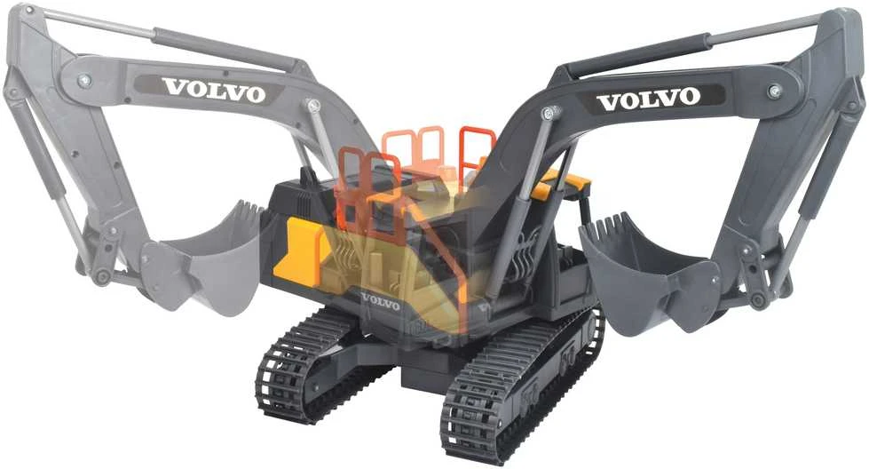 „Dickie Construction Volvo RC“ kasybos ekskavatorius nuotoliniu būdu kontroliuojamas 60 cm