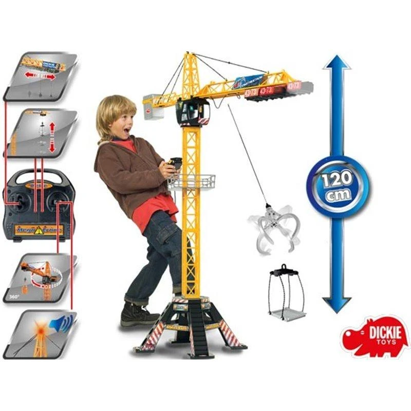 Nuotoliniu būdu valdomas 120 cm aukšio kranas Dickie (203462412)