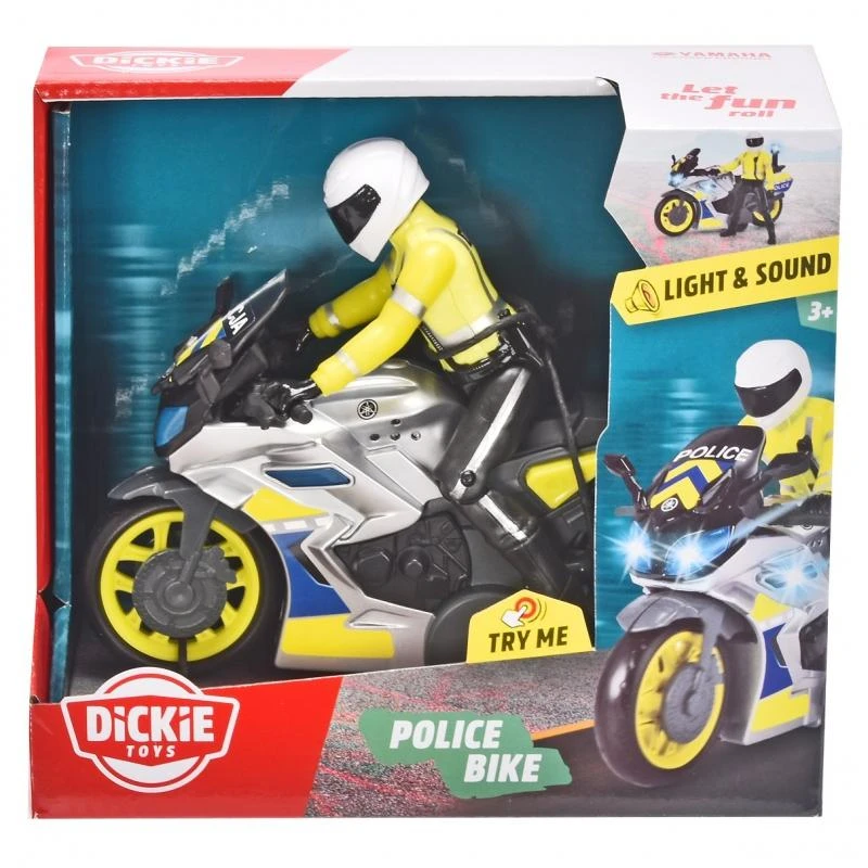 Dickie padažo policijos motociklas 17 cm