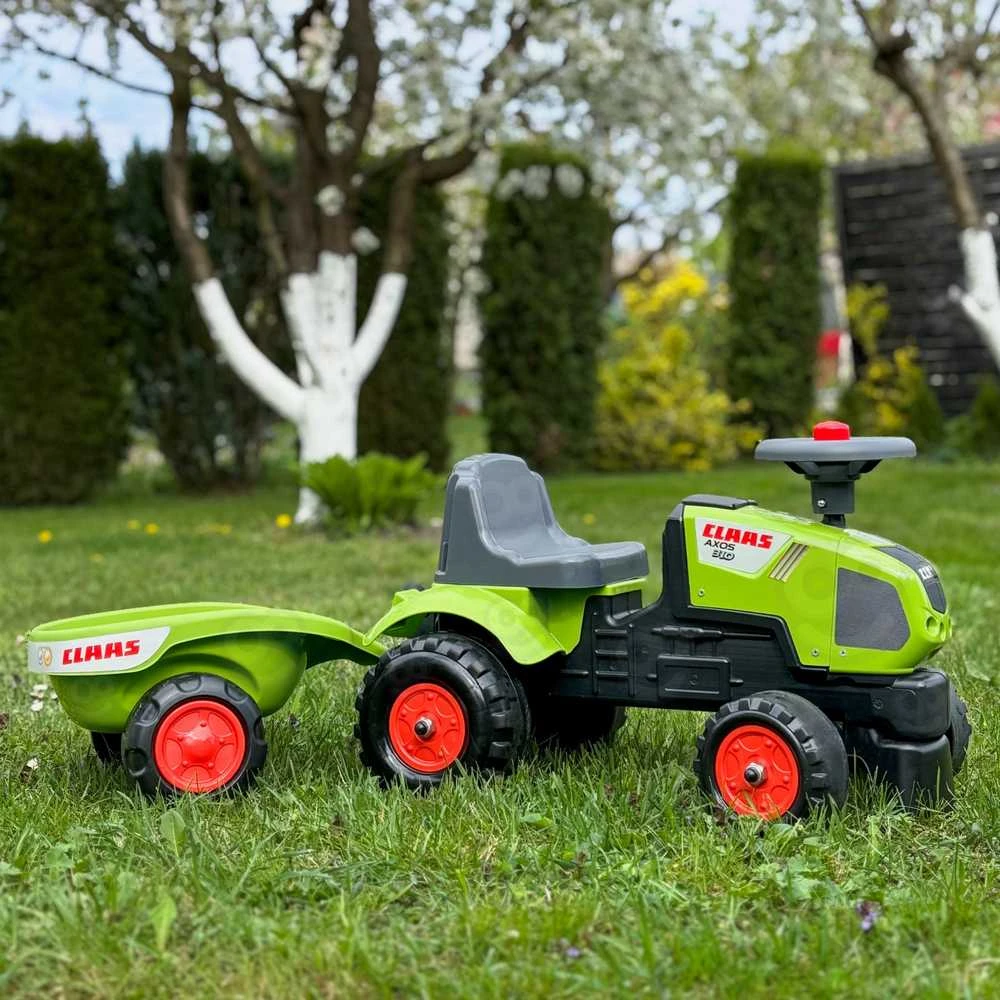 FALK traktoriukas su priekaba Baby Claas Axos 310 žalias