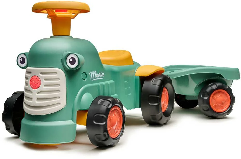 Nsh Nordic „Falk Baby Maurice Žalias Vintage“ traktorius su priekaba nuo 1 metų
