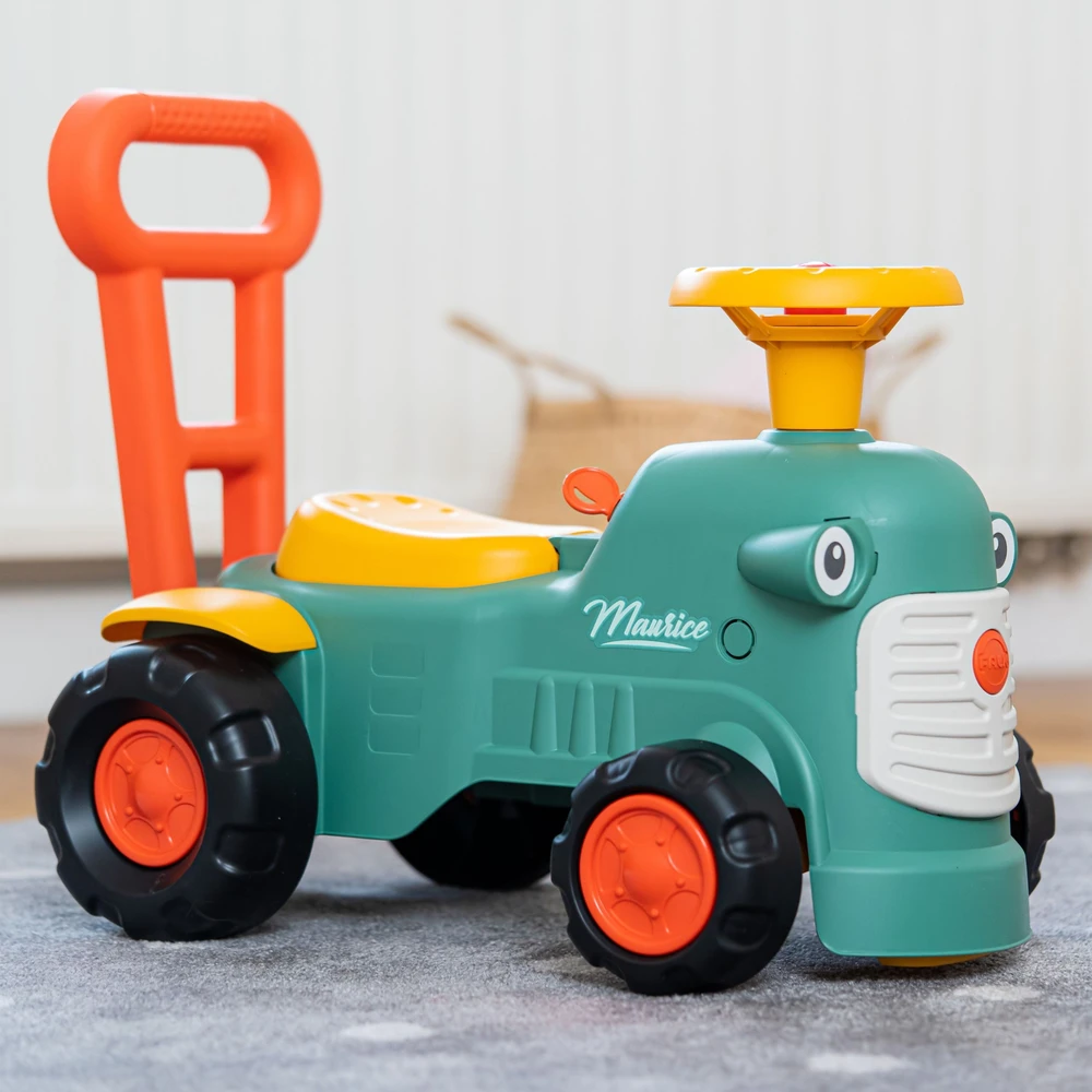 Nsh Nordic „Falk Baby Maurice Žalias Vintage“ traktorius su priekaba nuo 1 metų