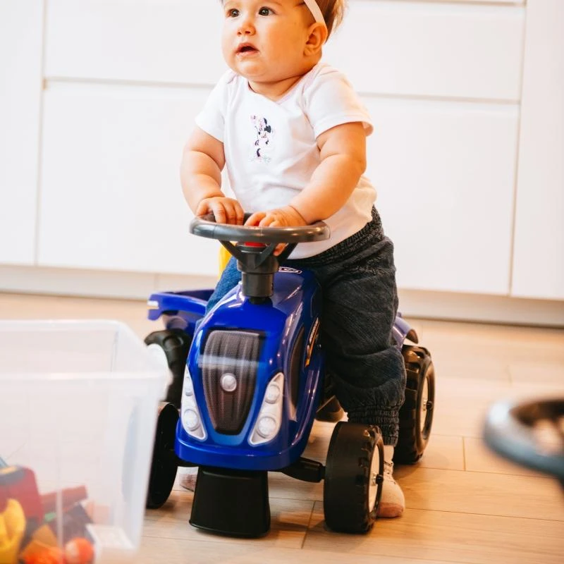 Falk Traktorius su Priekaba Baby New Holland Mėlynas nuo 1 metų