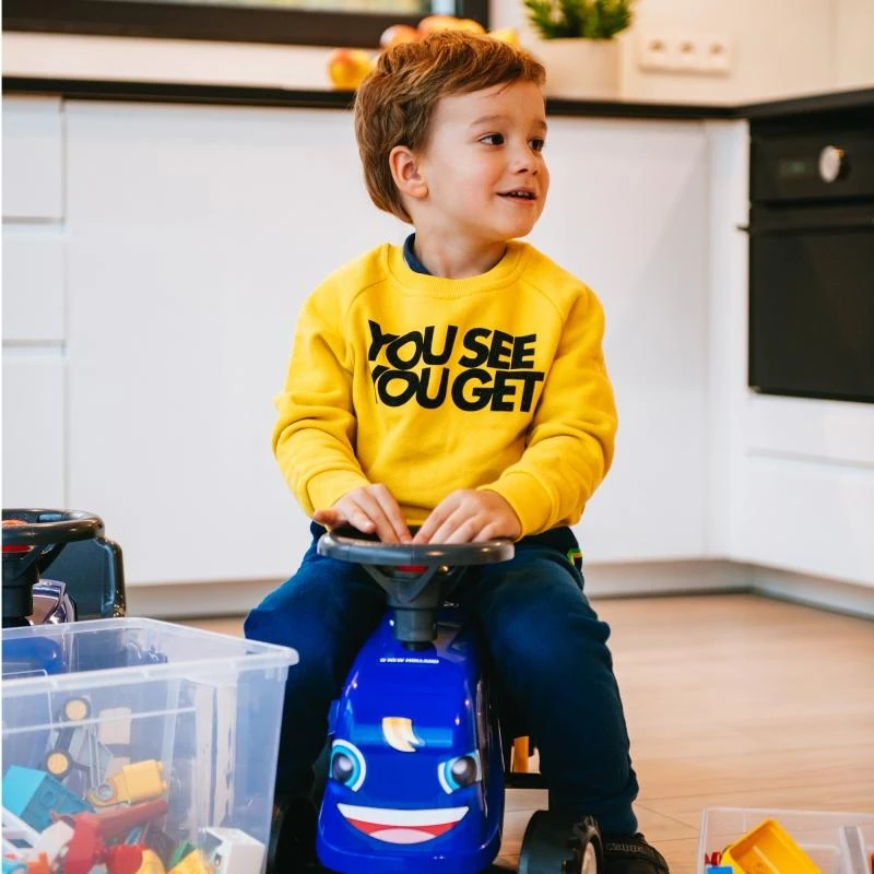 Falk Traktorius su Priekaba Baby New Holland Mėlynas nuo 1 metų