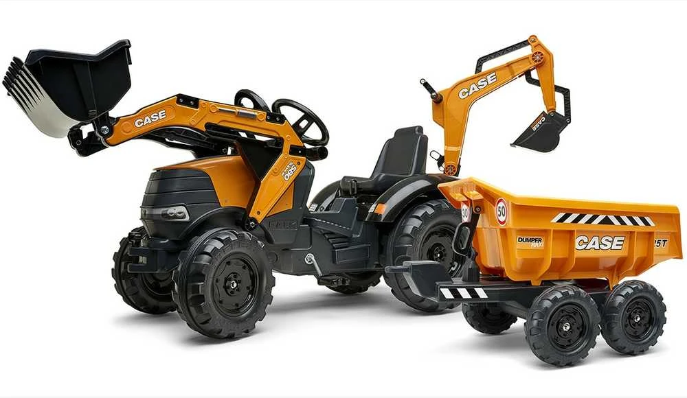 Pedalinis traktorius FALK Case IH Backhoe
