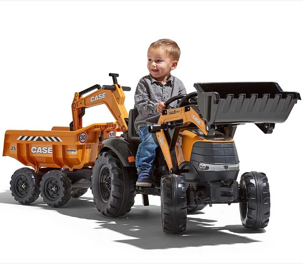 Pedalinis traktorius FALK Case IH Backhoe
