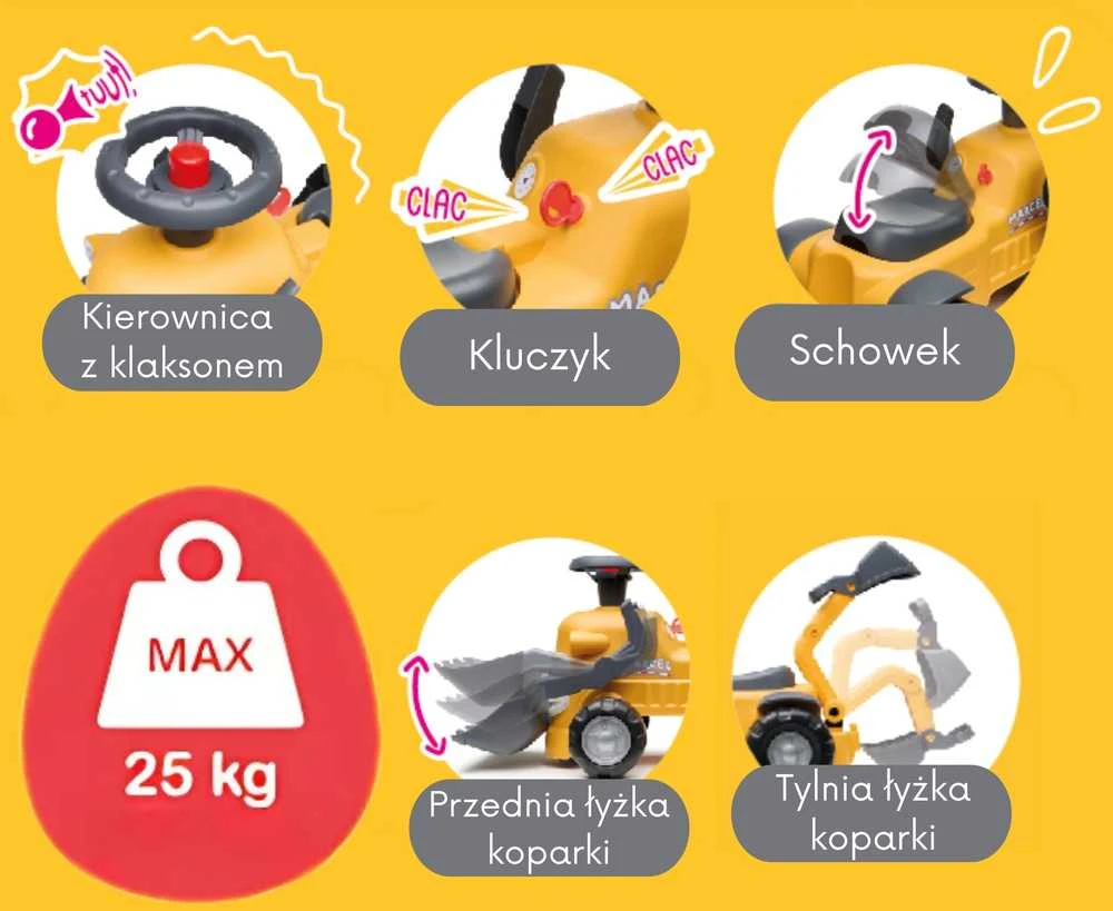 FALK Marcel važiuojamasis ekskavatorius–vaikštynė