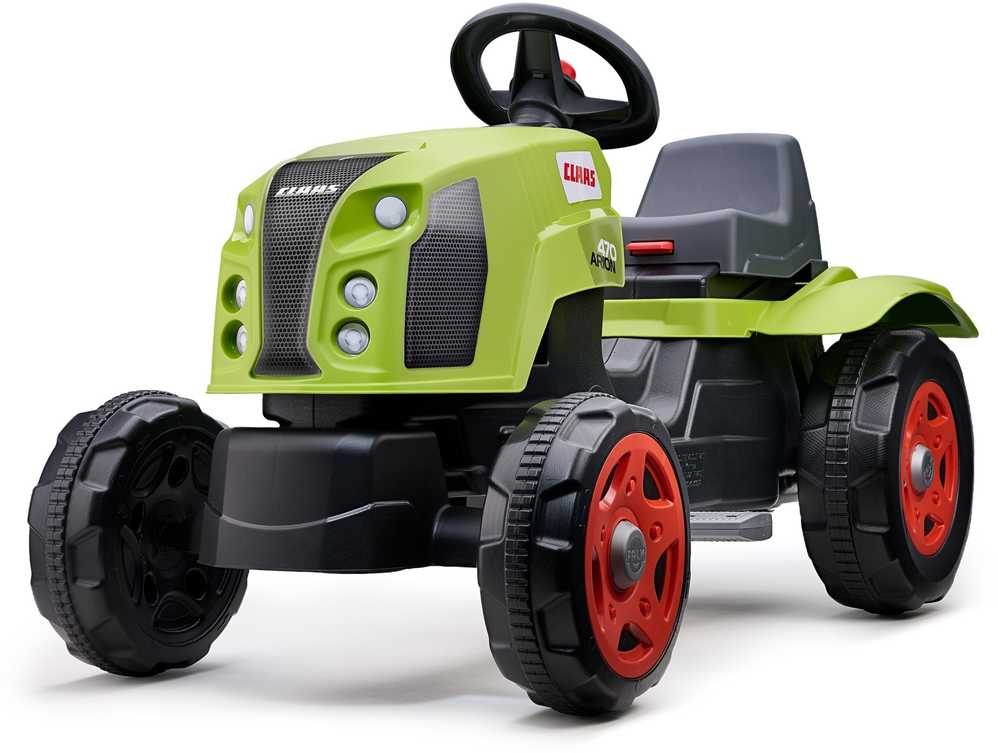 FALK Claas Arion 470 pedalų traktorius su priekaba ir atidaromu variklio dangčiu, 2-6 metų vaikams