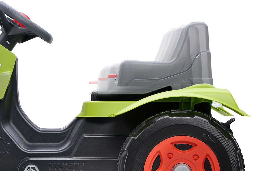 FALK Claas Arion 470 pedalų traktorius su priekaba ir atidaromu variklio dangčiu, 2-6 metų vaikams