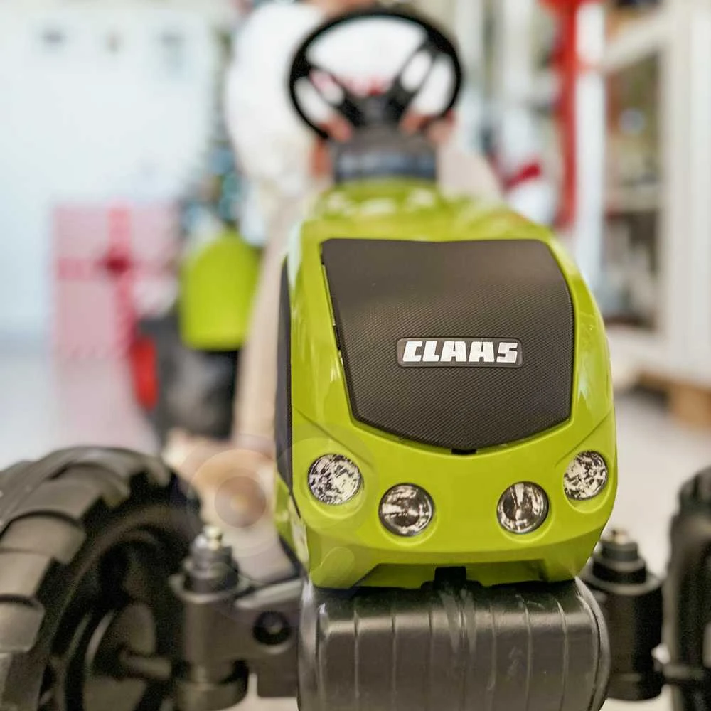 Vaikiškas pedalinis traktorius Falk Claas 1040AB, su priekaba, žalias