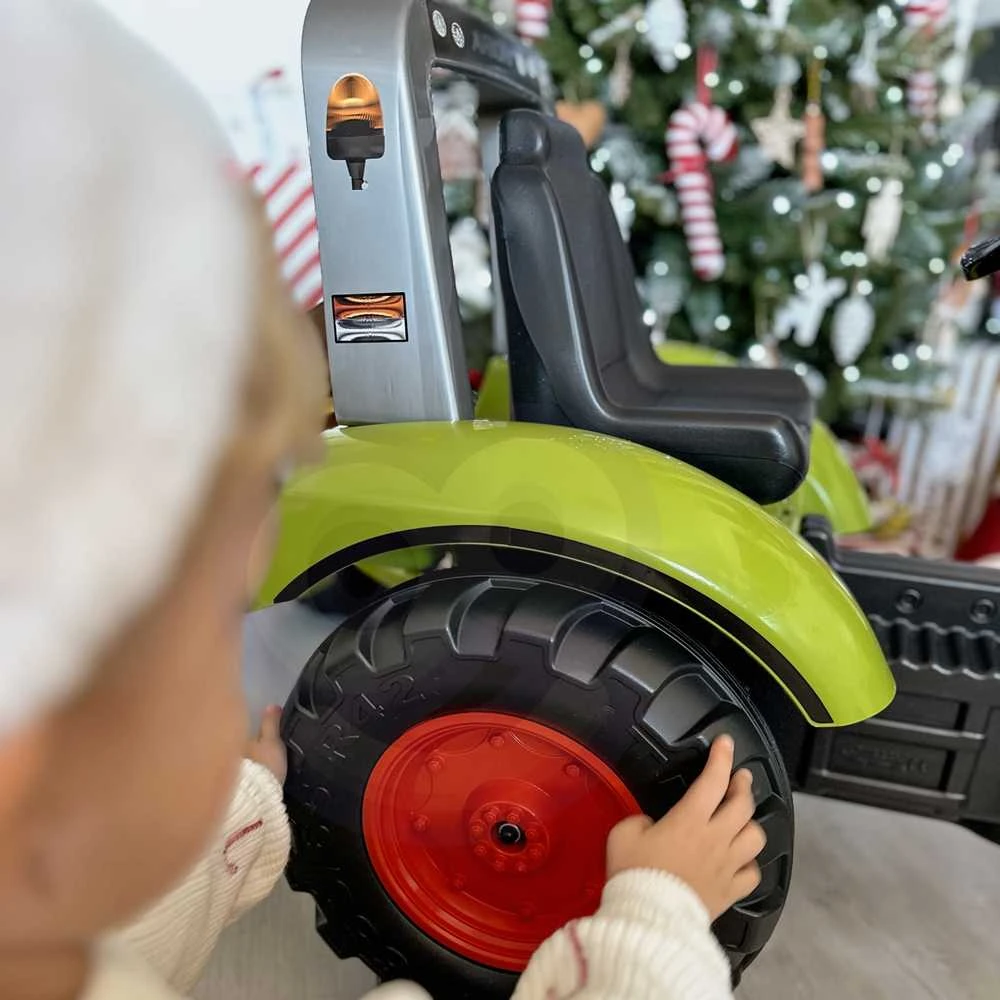 Vaikiškas pedalinis traktorius Falk Claas 1040AB, su priekaba, žalias
