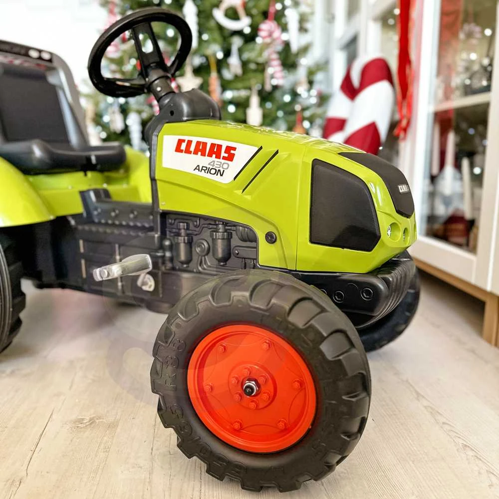 Vaikiškas pedalinis traktorius Falk Claas 1040AB, su priekaba, žalias