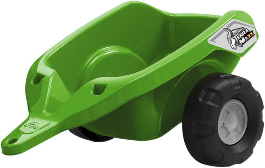 FALK Claas Terra Maxx pedalų traktorius su priekaba ir atidaromu variklio dangčiu, 2-6 metų vaikams