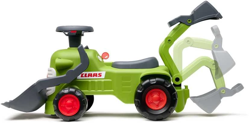 FALK Claas traktorius su priekaba