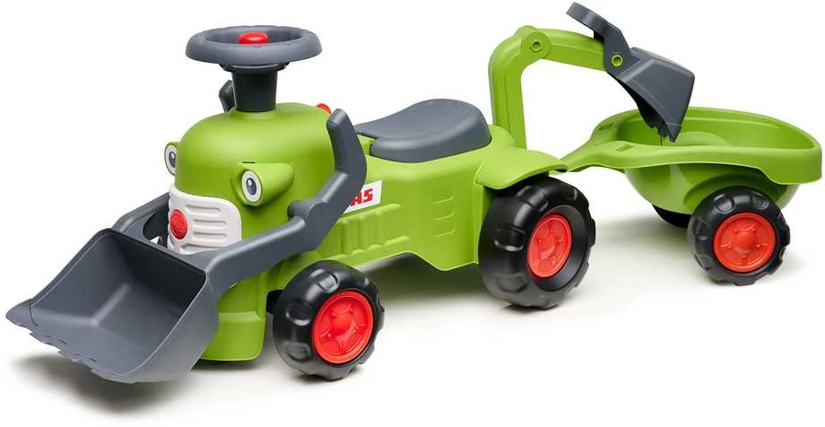 FALK Claas traktorius su priekaba