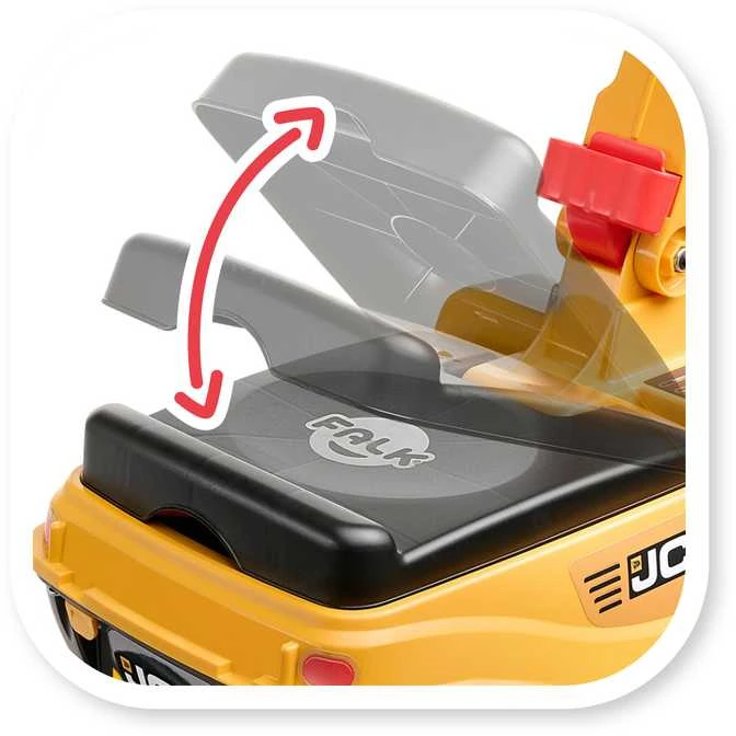 FALK Koparka JCB Modelis Su Rotuojančia Žarna Geltona