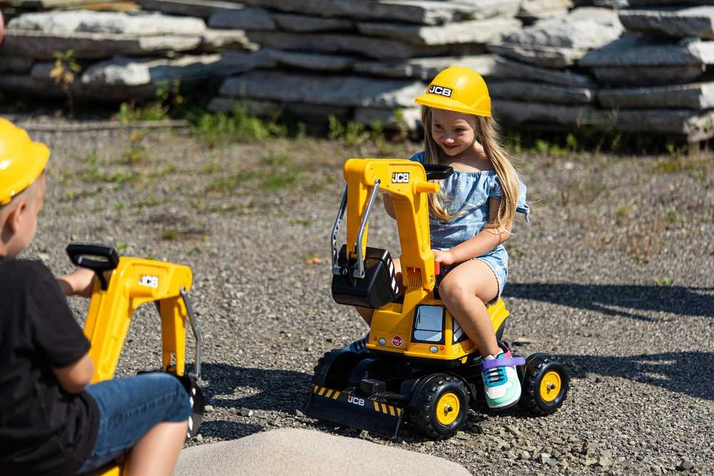 FALK Koparka JCB Modelis Su Rotuojančia Žarna Geltona