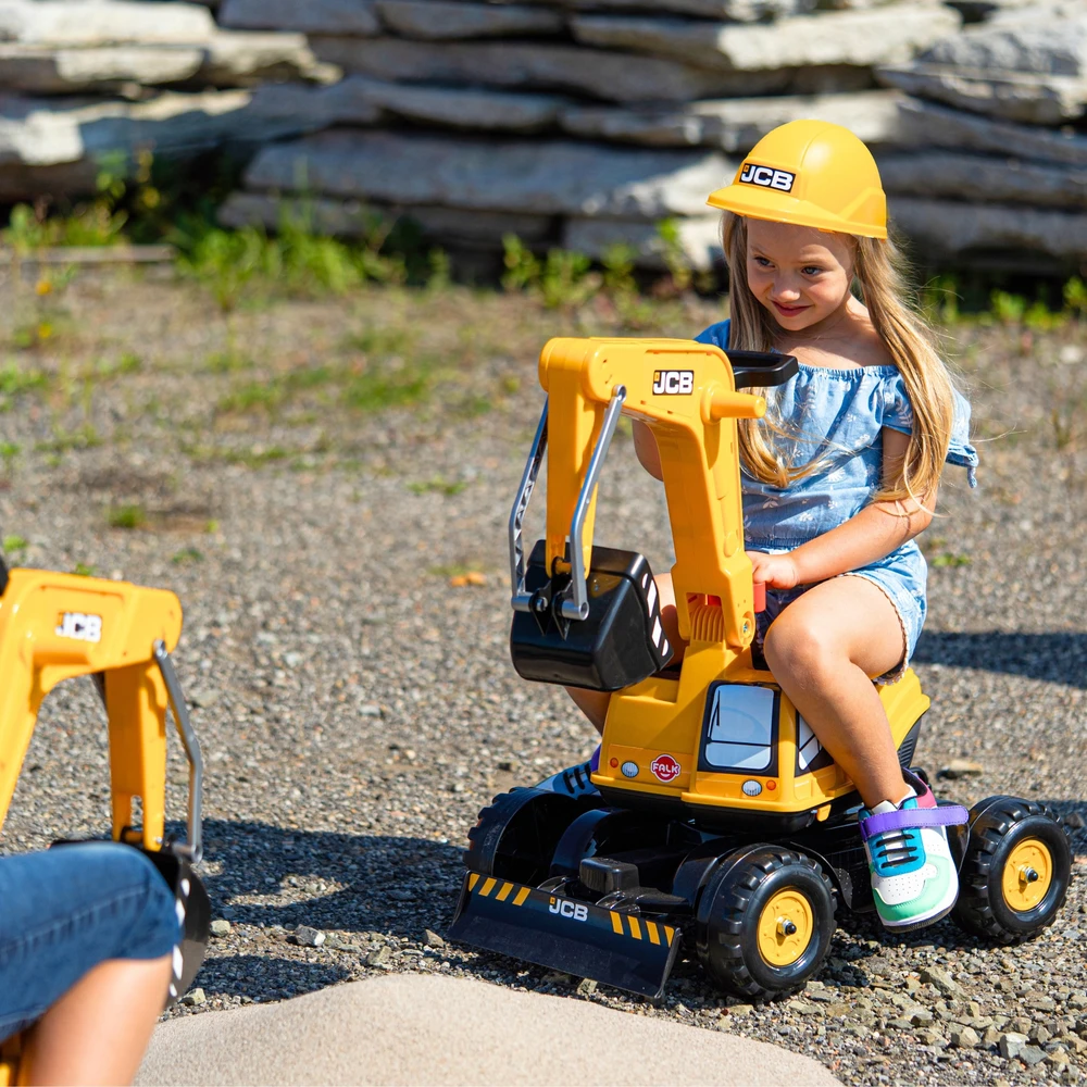 FALK Koparka JCB Modelis Su Rotuojančia Žarna Geltona