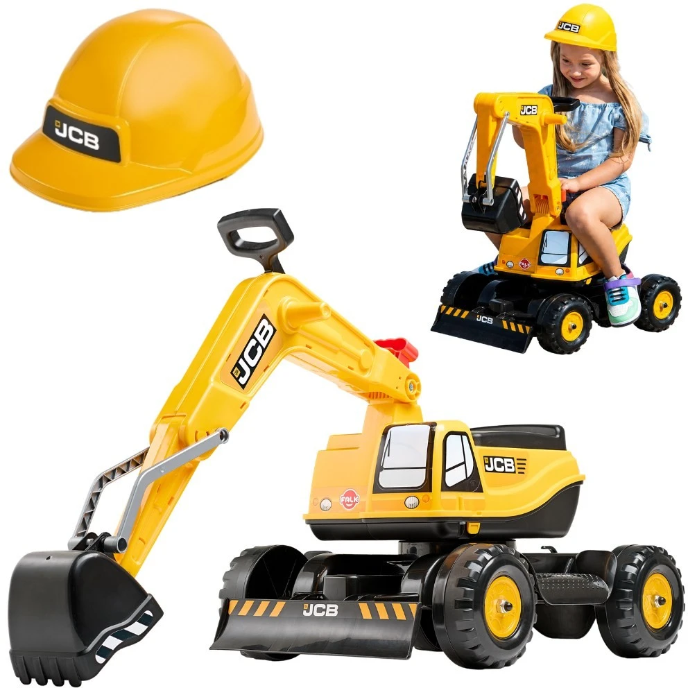 FALK Koparka JCB Modelis Su Rotuojančia Žarna Geltona