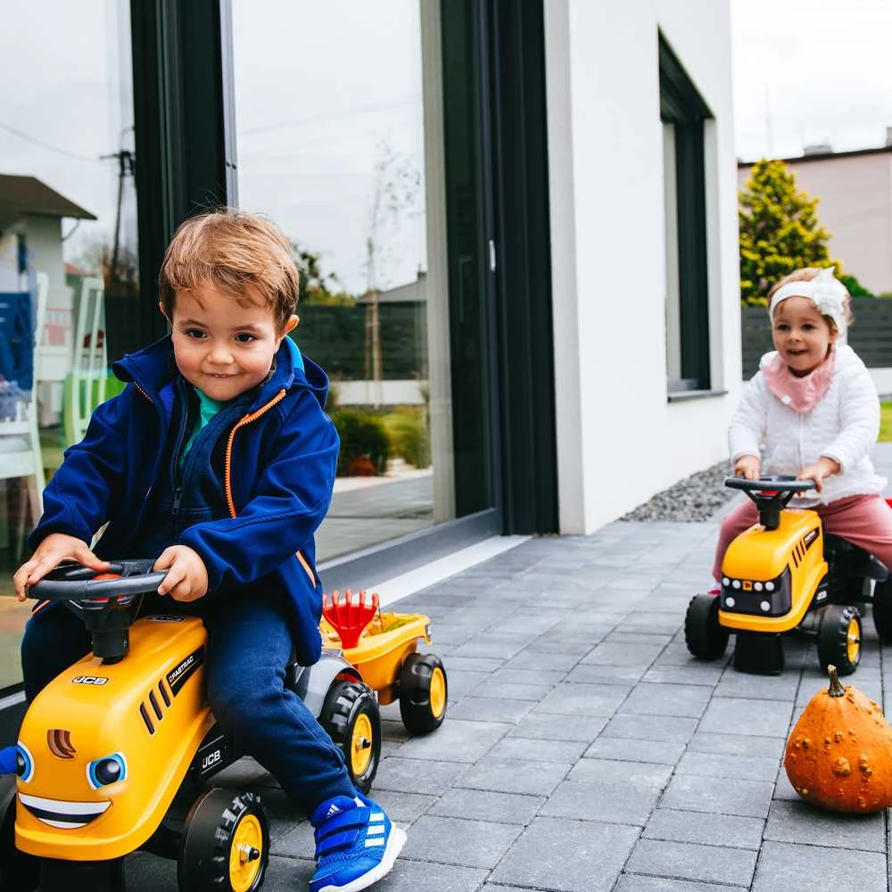 Falk Traktorius JCB Su Priekaba Oranžinis