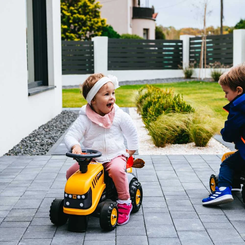 Falk Traktorius JCB Su Priekaba Oranžinis