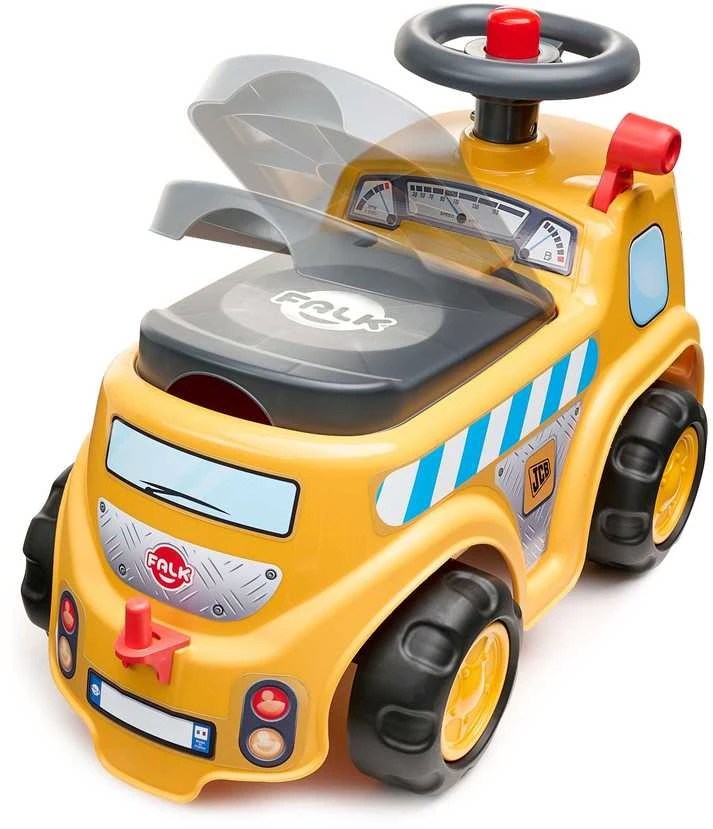 FALK JCB statybinis sunkvežimis su priekaba ir priedais