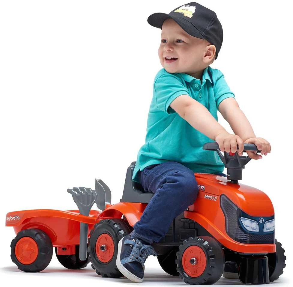 Falk Traktorius su Priekaba Kubota Oranžinis