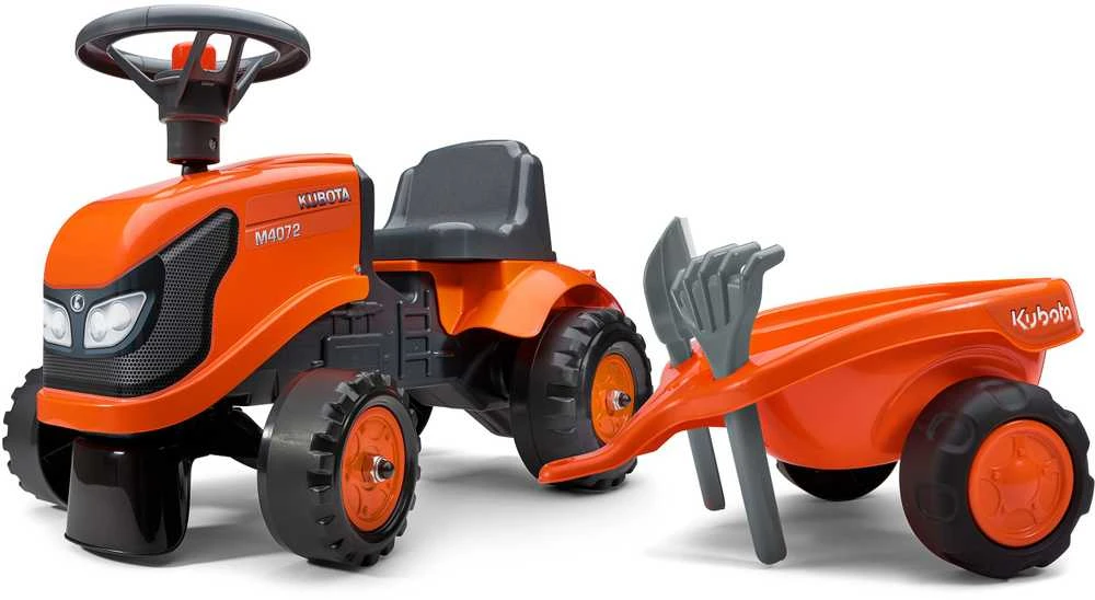 Falk Traktorius su Priekaba Kubota Oranžinis