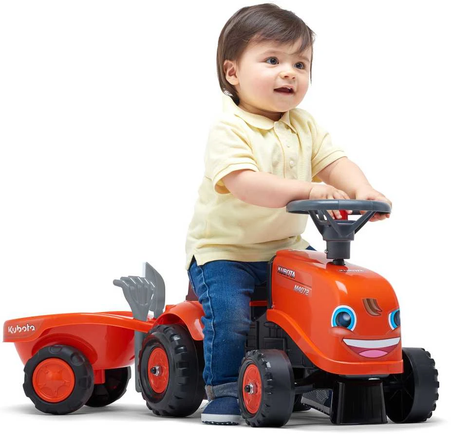 Falk Traktorius su Priekaba Kubota Oranžinis