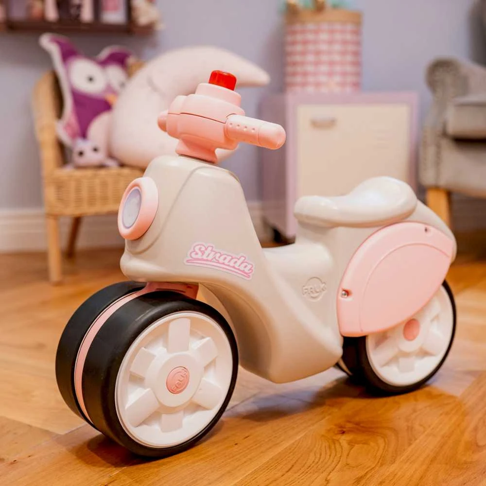 „Falk Scooter Strada Retro Ride“ mergaitei ramioms padangoms nuo vienerių metų