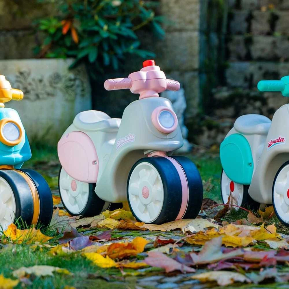 „Falk Scooter Strada Retro Ride“ mergaitei ramioms padangoms nuo vienerių metų