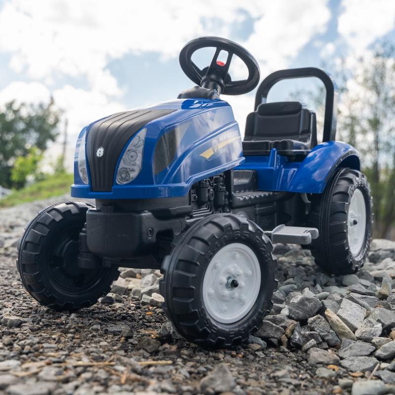 FALK Pedaliniai traktoriai New Holland Su priekaba ir atsidarančia variklio gaubtu