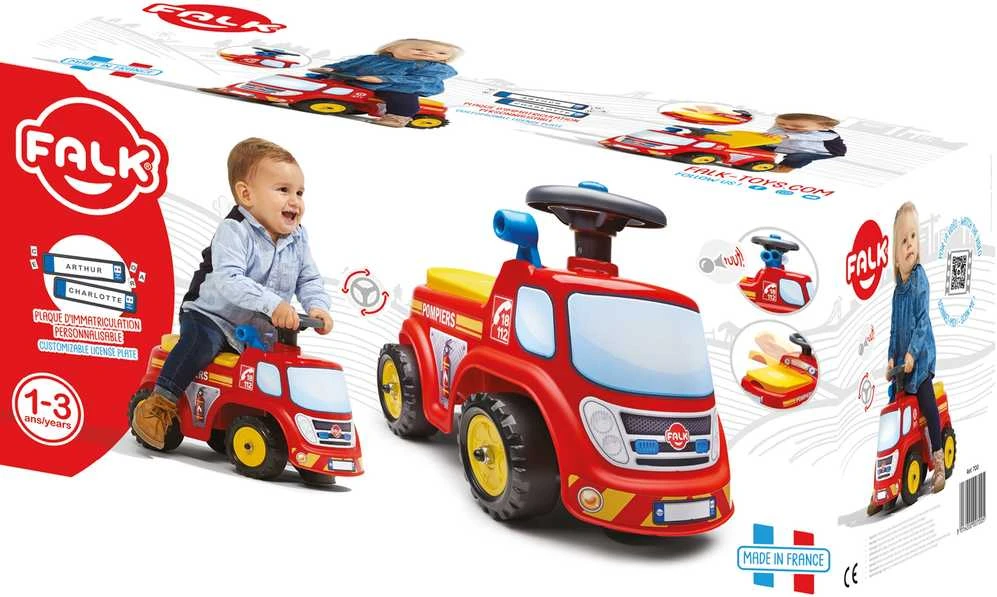 „Falk“ vairavimo gaisrų gesinimo automobilis su ragu 1 metus