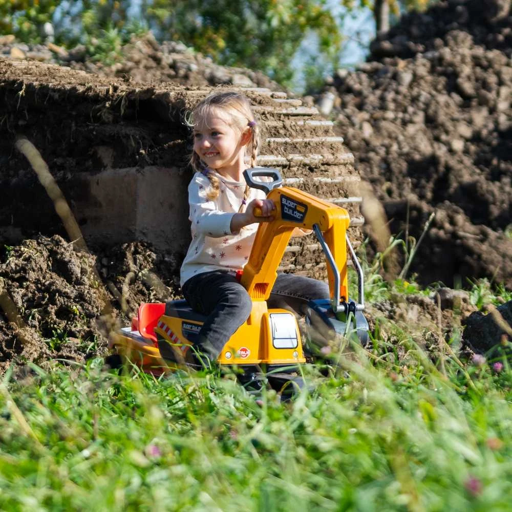 FALK Super Builder ekskavatorius su priekaba ir priedais