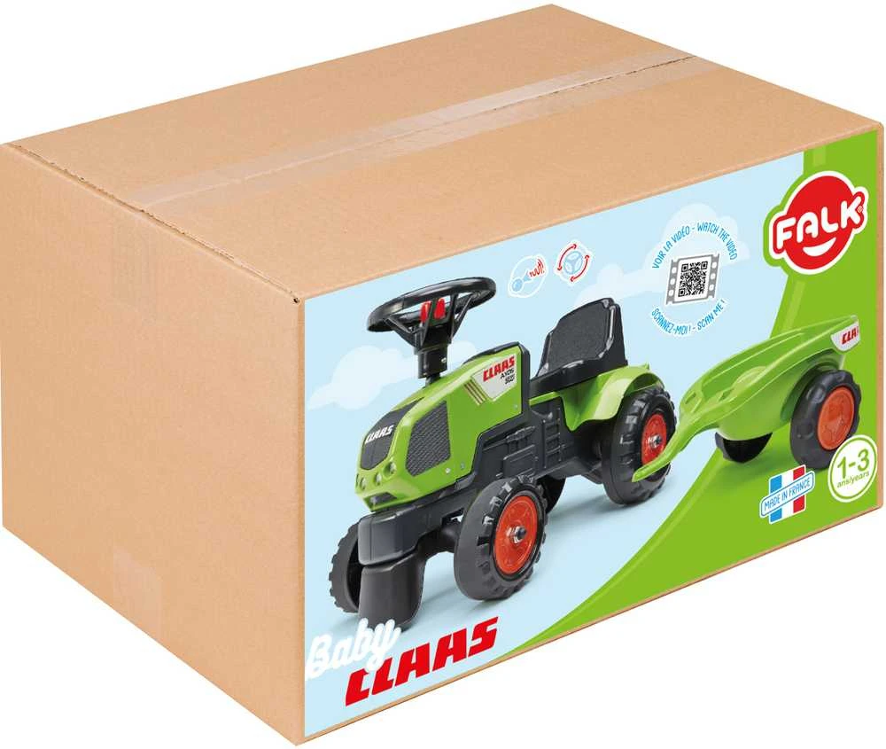 FALK traktoriukas su priekaba Baby Claas Axos 310 žalias
