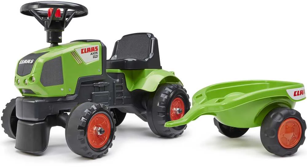 FALK traktoriukas su priekaba Baby Claas Axos 310 žalias