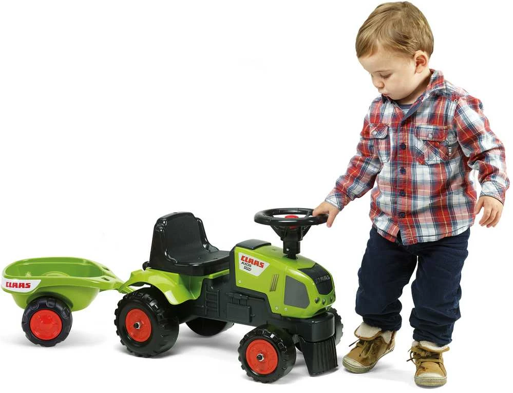 FALK traktoriukas su priekaba Baby Claas Axos 310 žalias