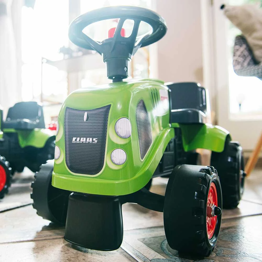 Vaikiškas traktorius Falk Baby Claas, su priekaba, žalias