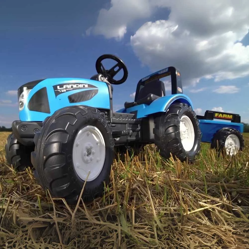 Pedalinis traktorius FALK Landini mėlynas