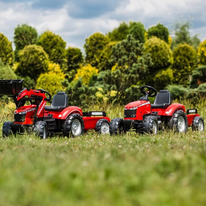 FALK traktorius Massey Ferguson Raudona ant pedalų su priekaba nuo 3 metų