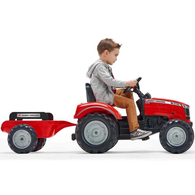 FALK traktorius Massey Ferguson Raudona ant pedalų su priekaba nuo 3 metų