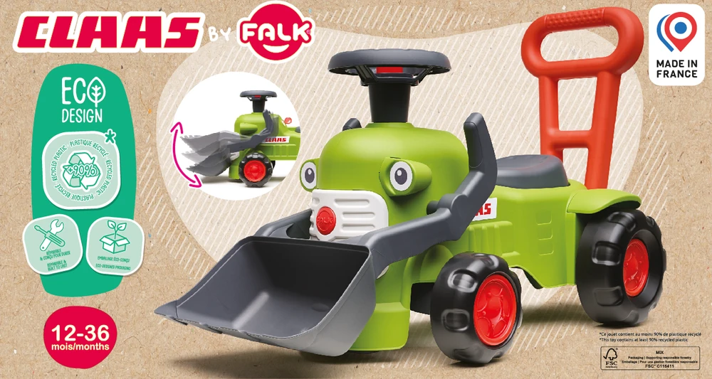 FALK Traktorius su Prikabomu Priekaba ir Kaušu