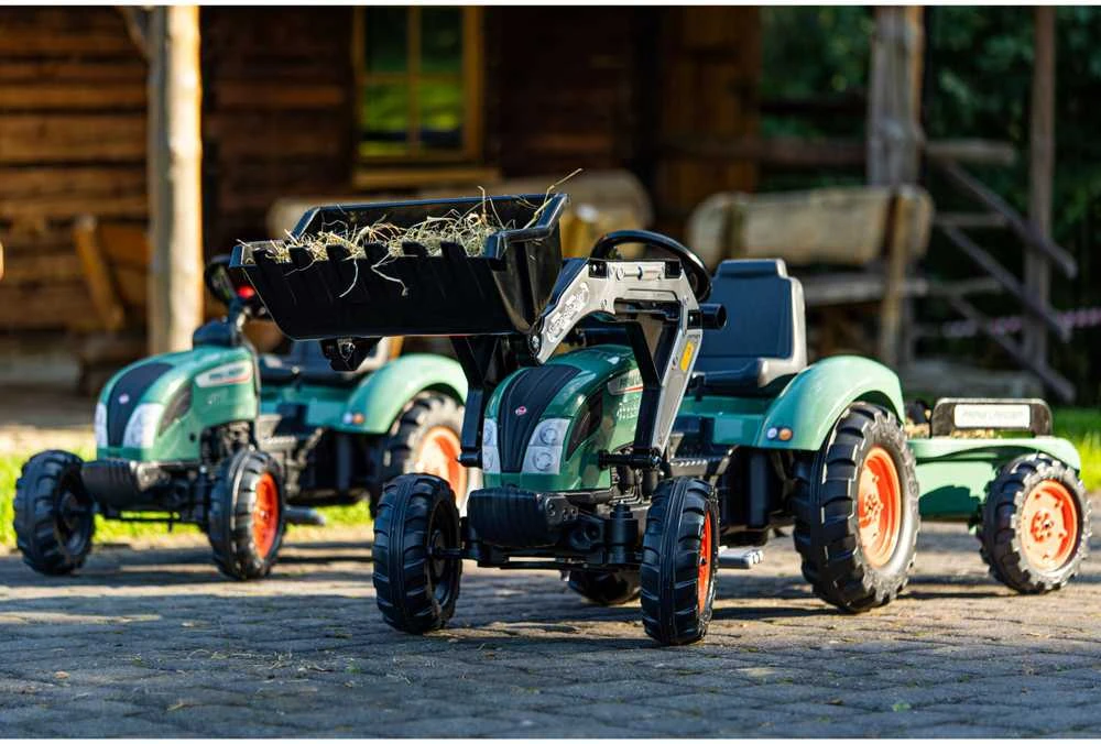 Falk Farm Lander Minamas pedalinis traktorius su priekaba